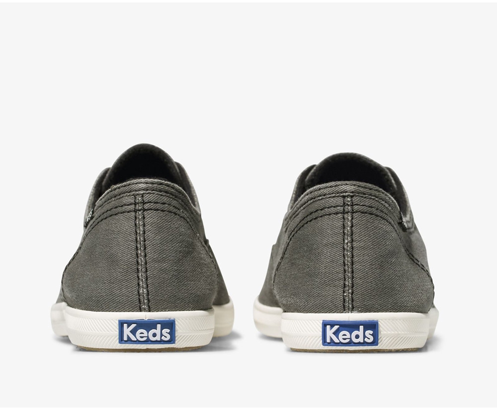 Slip On Γυναικεια - Keds Chillax Seasonal Washable - Βαθυ Γκρι - YBEWQ1708